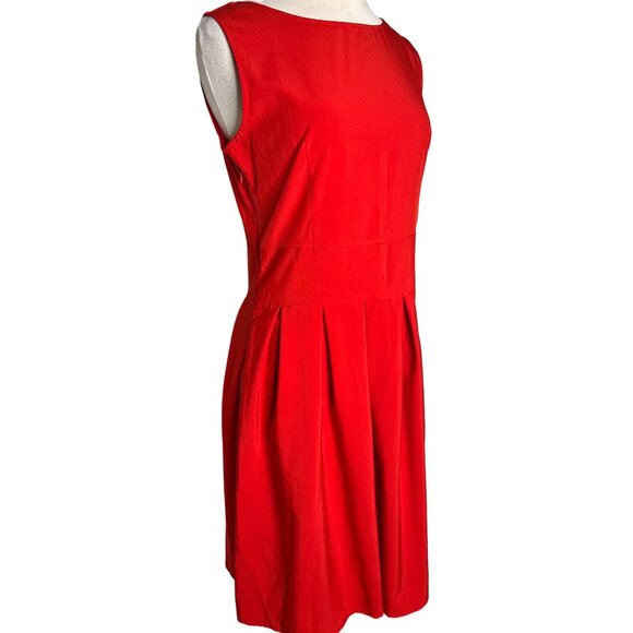 NWT Favo look dress XL Pleated Lightweight Y2K Classic Red Comfortable - Picture 7 of 13